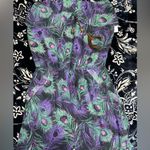 PacSun NWT! Kirra Peacock Pattern Maxi Dress with Pockets 14-16” Photo 4