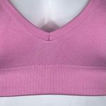 We Wore What  Solid V-Neck Bra Top in Pink Lilac Photo 10