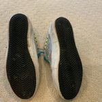 Golden Goose  Gray and White Sneakers with Blue Laces Photo 3