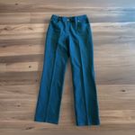 St. John  dress Pants Turquoise blue Sporty Trousers  straight dress pant 8 zip Photo 2