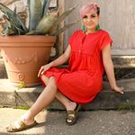 Umgee Neck Dress with Polka Dot Fabric and Crochet Lace Details size Small Photo 7