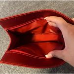 YSL NWOT ‎ Parfums Red Silk Bag Photo 2