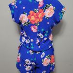 Matilda Jane Out and About Blue Floral Romper Size: S Photo 5
