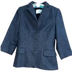 Sonia Bogner Charcoal Angora Blend Blazer size 6 Gray Photo 0