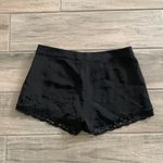 Joie  black crochet trim shorts Photo 3