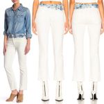 NWT MOTHER Superior Dutchie Ankle in Dante's Garden White Size 25 Photo 1