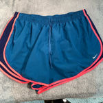 Nike Women's Teal and Pink Athletic Shorts Photo 0