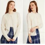 Hill House  Home Audrey 100% Merino Wool Crème Cardigan Tank Set Sz L Old Money Photo 1