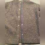 Marc by Marc Jacobs , Grey Turtleneck wool Sweater w/Gold Flecks, snap up back SM Photo 3