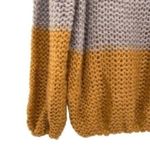 Newbury Kustom Chunky Oversized Sweater Knit Neutral Colorblock Granola Girl Photo 9