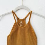 Free People [ Movement] Mustard Happiness Runs Seamless Ribbed Crop Tank Top M/L Photo 7