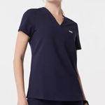 FIGS Navy  Scrub Top One-Pocket Catarina Photo 0