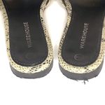 ASOS x Warehouse Leather Snakeskin Slip On Flats Photo 4
