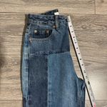 PacSun Women 90s Boyfriend Bohemian Blue Patchwork Straight Leg Jeans Size 24 Photo 7
