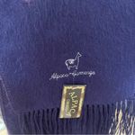 Alpaca Camargo Alpaca Scarf Dark Purple Fringe 66x9'' NWT Boho Whimsical Nature Photo 11