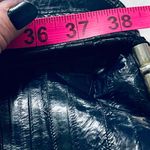 Vintage Navy Blue Eel Skin Leather Purse Shoulder Bag Cross Body 13 X 9 Stunning Photo 13