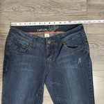 Refuge  Women Blue Wide Flared Leg Short Rise Y2K‎ Size 7S Photo 4