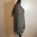 Westbound  Black Gray‎ Striped Long Sleeve Hoodie Blouse Pockets  Size Large Photo 2