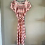 Hallie Jersey Dress Boden. WITH POCKETS!! Red and white striped. Woman size 6R Photo 2