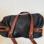 Avorio Made In Italy Black Leather Shoulder Bag Purse Handbag Tote Photo 6