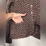 Charter Club  Knit Brown Purple Green Textured Blazer Jacket Medium Photo 4