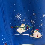Vintage MC Sportswear Blue Snowman Zip Photo 4