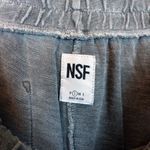 NSF Sweatpants Women S Heather Gray Cotton Slouchy Drop Crotch Pull On Crop Pant Photo 4