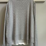 Chico's Chico’s size 3 silver metallic ladies blouse Photo 1