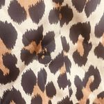 Kate Spade  New York Leopard Print Button Down Blouse Top Shirt Photo 6