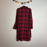 Soft Surroundings  Bennington Shirt Midi Dress Red Black Plaid Photo 5