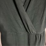 Loft Women's Faux Wrap Sheath Dress V-Neck Long Sleeves Size 6 Tall Dark Green Photo 3