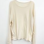 Year Of Ours Boyfriend Long Sleeve Tee Cream Photo 1