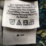 Eddie Bauer Women's Size 14 Green Blue Leaf Print 6-Pocket Cotton Cargo Skirt Photo 8