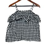 A New Day S Gingham Ruffle Cotton Strappy Top Cottagecore Summer Picnic Western Photo 1