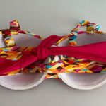 Curve by Sunsets Convertible Retro Bikini Swim Top Women’s 16W Pink Geometric Photo 3