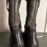 Via Spiga Brown Sheepskin Tall Leather Riding Boots Size 6.5 Photo 8