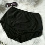 Maxine of Hollywood MAXINE WOMENS BLACK NYLON SWIM BOTTOMS PLUS SIZE Photo 0