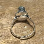 Sterling Silver Turquoise Stone 925  Adjustable Ring Photo 7