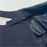 Misook  Womens Size Medium Black Tan Open Cardigan Long Sleeve Blazer Knit Jacket Photo 10