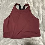 Athleta  Maroon High-Neck Sports Bra Photo 0
