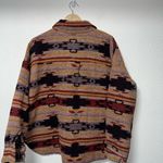Blu Pepper Blu Pepper Red and Brown Geometric Cape Photo 1