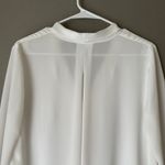 BCBGMAXAZRIA sz XS white career blouse Photo 7
