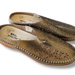 Spring Step  Parre Bronze Gold Leather Clogs Mules Women's Size 38 Italy US 7-7.5 Photo 0