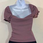Soprano Off Shoulder Mauve Crop Top Photo 1