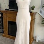 Lulus Lulu’s Infinite Glory Maxi Dress Beige Size Small Photo Shoot Wedding Vow Renewa Photo 1