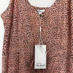 Rails  Frida Midi Dress Rose Spotted Wedding Spring Summer Ruffle Flowy Size M Photo 4