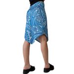 Vintage Y2K Tempted Blue Paisley Handkerchief Skirt Size M Photo 2