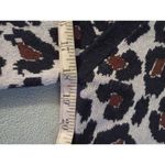 Anne Klein  womens animal print cheetah crewneck sweater size medium Photo 4
