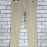 J. McLaughlin Lexi Straight Leg Jeans in Raw Beige Wash Size 6 Photo 5