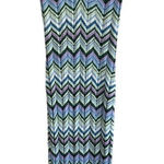 Torn By Ronny Kobo Chevron Crochet Knit Dress Midi Medium Space Dyed Sleeveless Photo 0